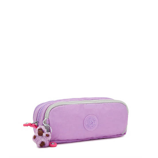 Kipling Gitroy Pencil Case Bags Purple Candy Block | CA 1621GS